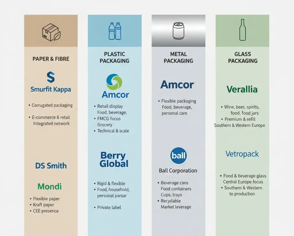 Top Packaging Companies In Europe By Segment